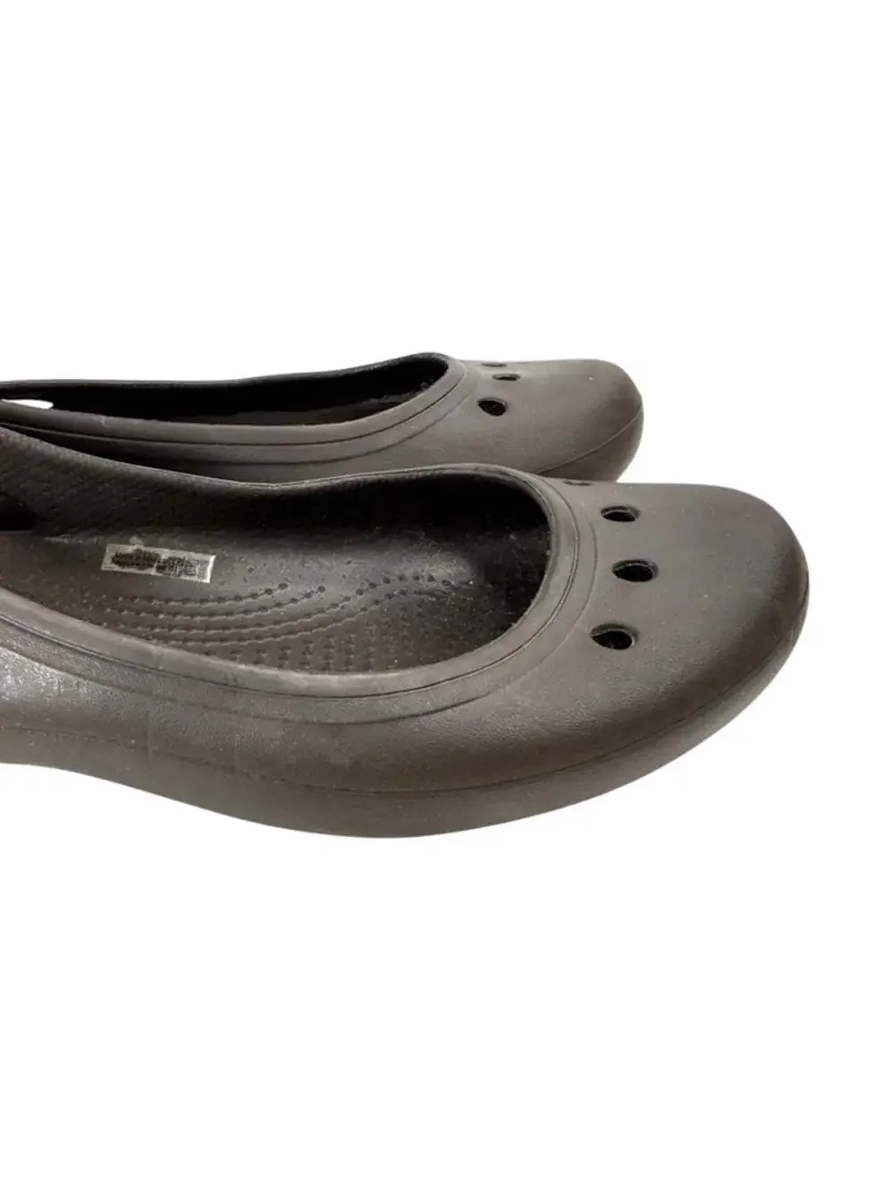 Crocs Kadee Ballet Flats Brown Croslite Slip On Comfort Shoes Womens 9